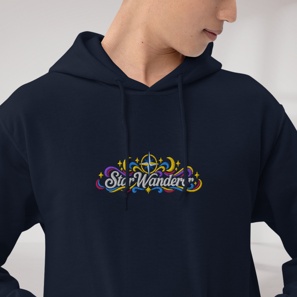 Star Wanderer Hoodie Vibrant – Farbe Navy – Ansicht 4