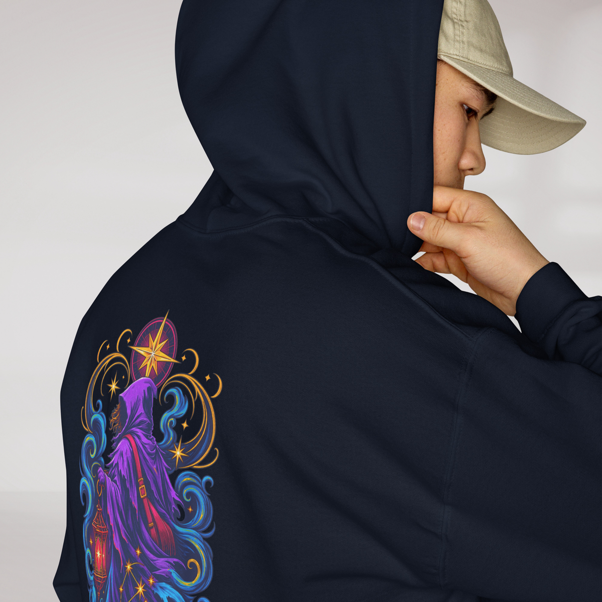 Star Wanderer Hoodie Vibrant – Farbe Navy – Ansicht 5