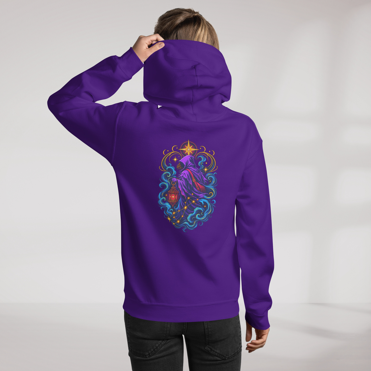 Star Wanderer Hoodie Vibrant – Farbe Lila – Ansicht 11