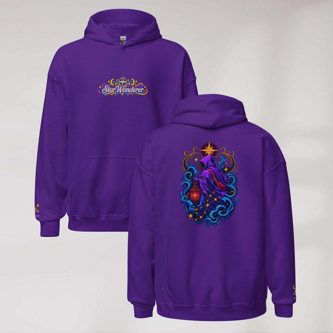 Star Wanderer Hoodie Vibrant – Farbe Lila – Ansicht 1