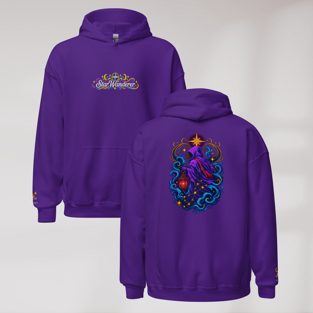 Star Wanderer Hoodie Vibrant – Farbe Lila – Ansicht 1