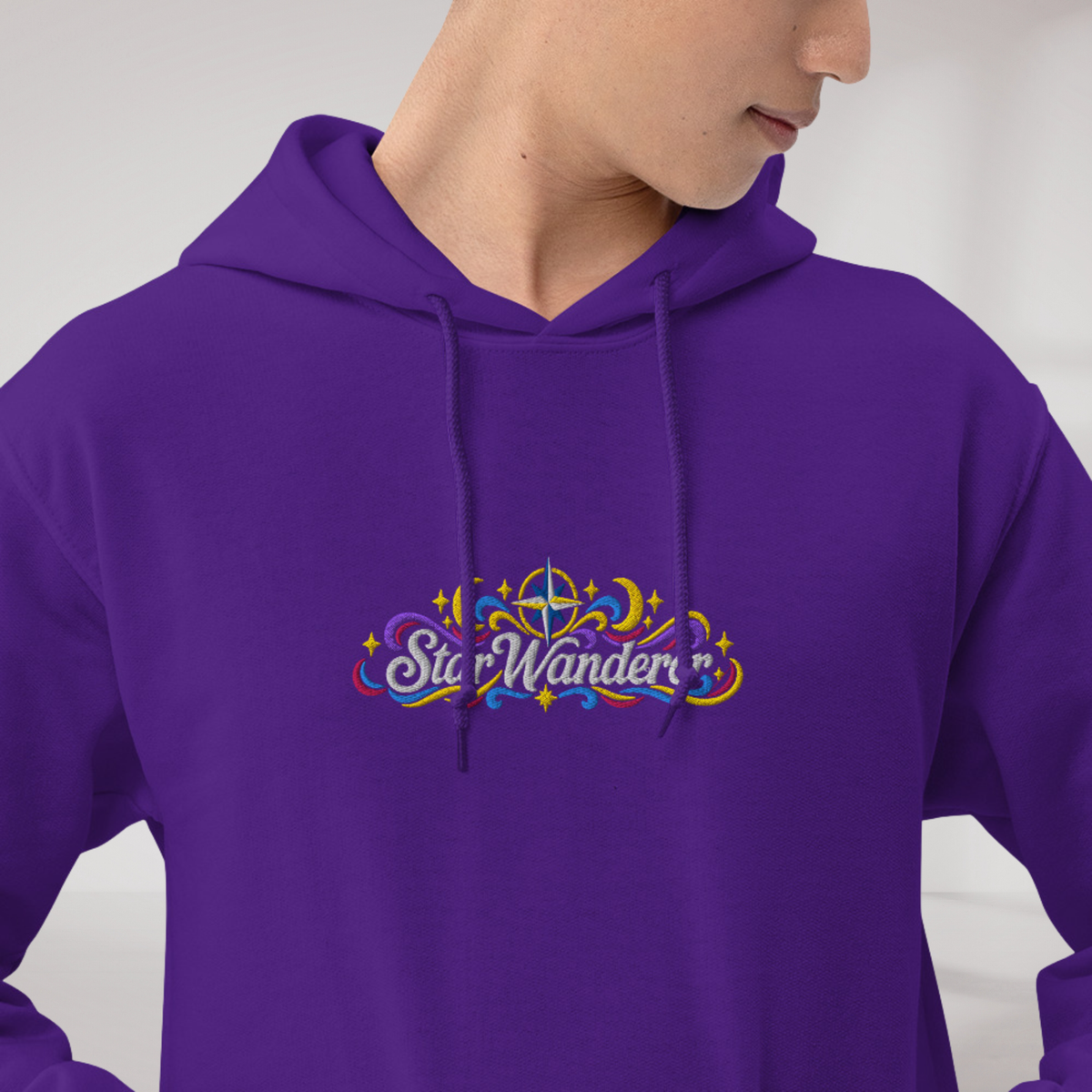 Star Wanderer Hoodie Vibrant – Farbe Lila – Ansicht 4