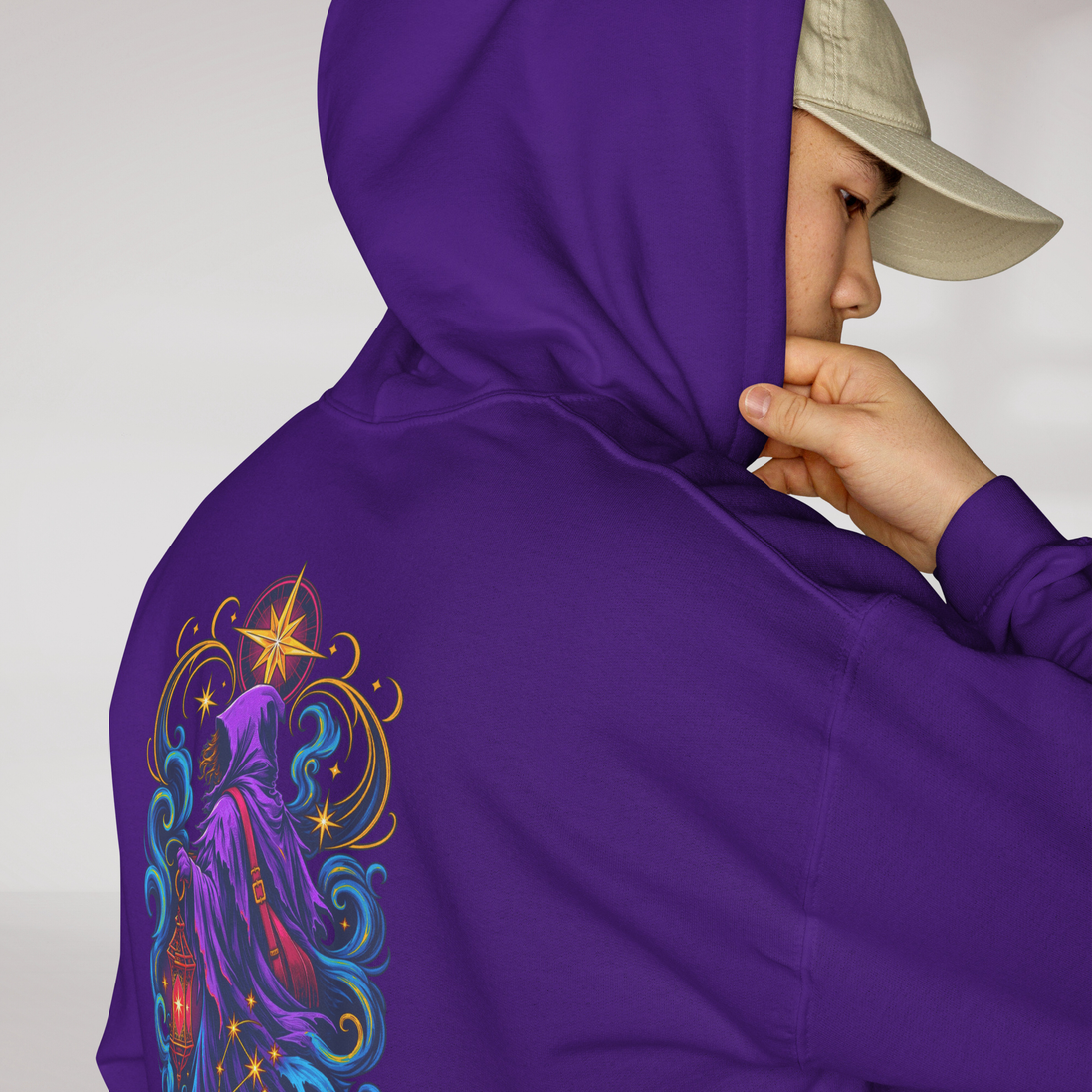 Star Wanderer Hoodie Vibrant – Farbe Lila – Ansicht 7