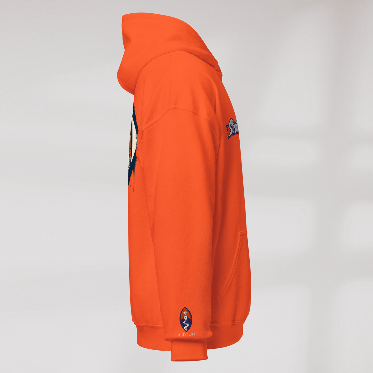 Street Seeker Hoodie Retro – Farbe Orange – Ansicht 2