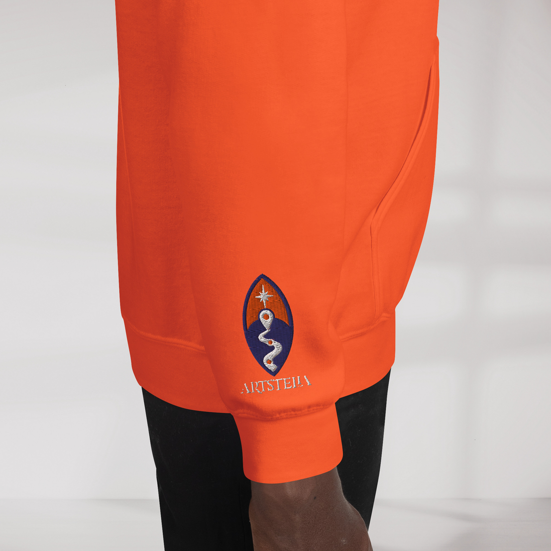 Street Seeker Hoodie Retro – Farbe Orange – Ansicht 5