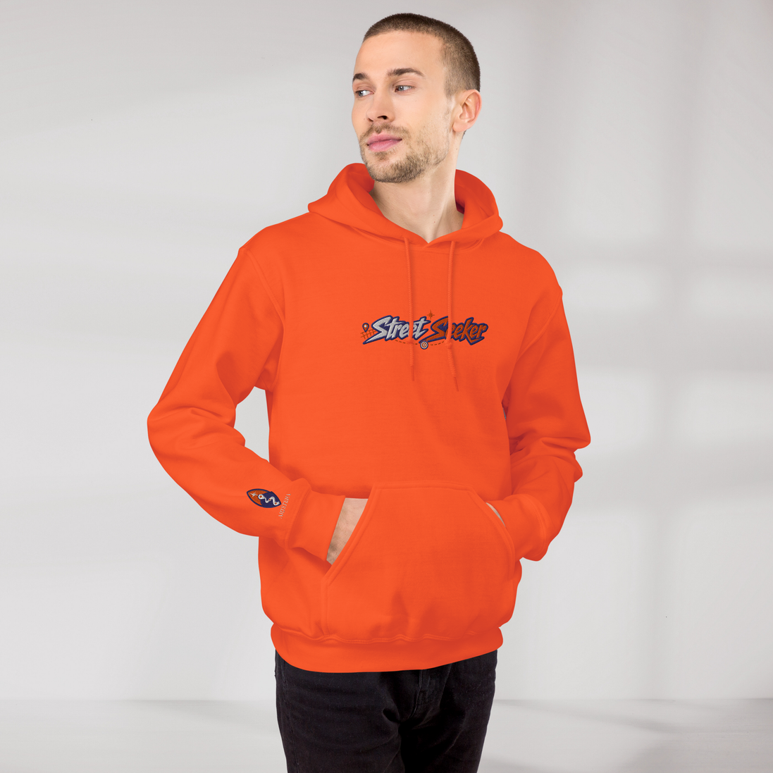 Street Seeker Hoodie Retro – Farbe Orange – Ansicht 6