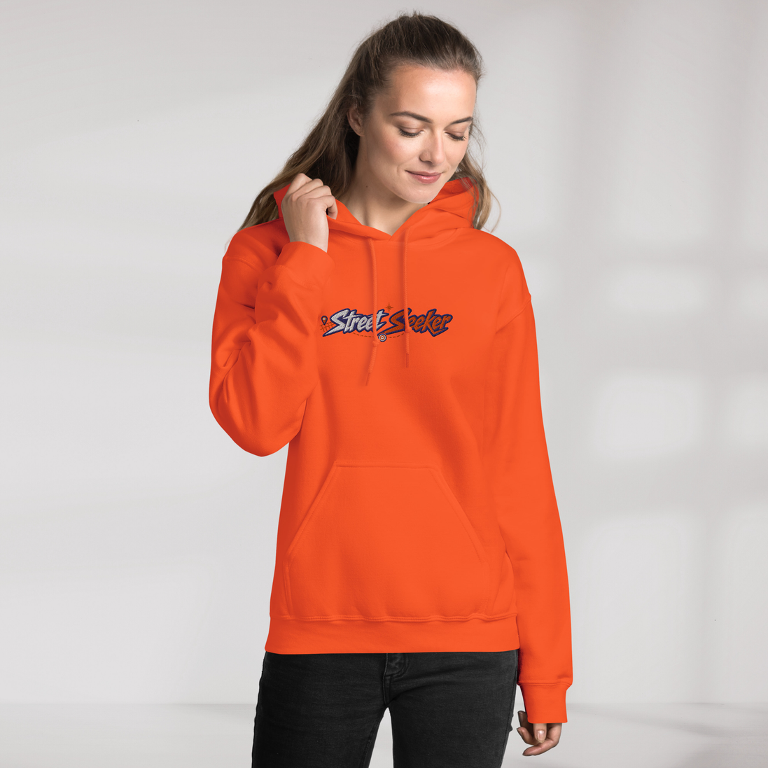 Street Seeker Hoodie Retro – Farbe Orange – Ansicht 8