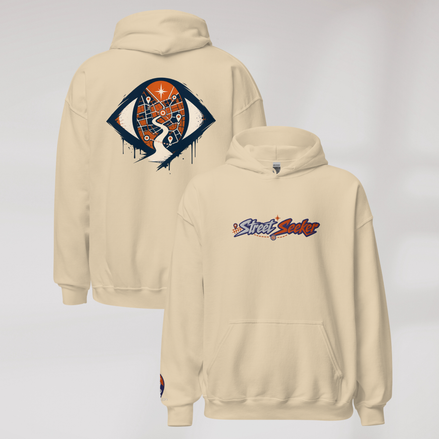 Street Seeker Hoodie Retro – Farbe Sand – Ansicht 1