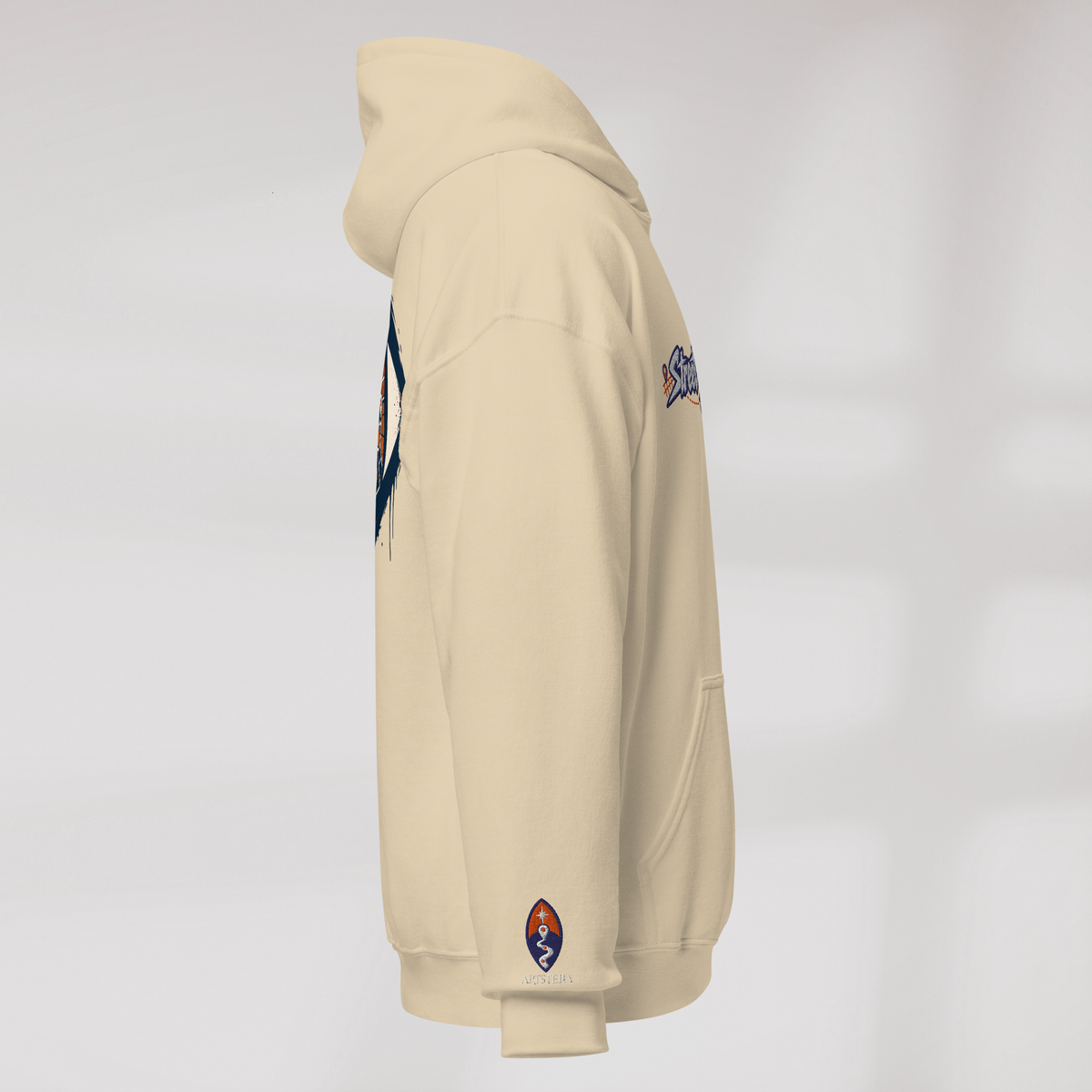 Street Seeker Hoodie Retro – Farbe Sand – Ansicht 2