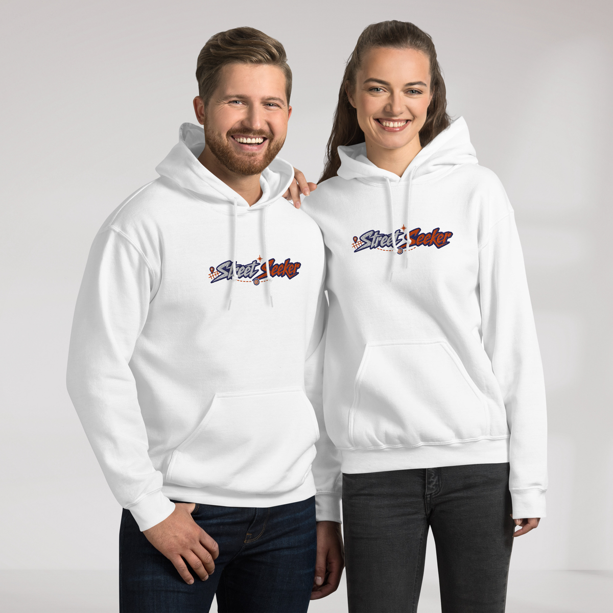 Street Seeker Hoodie Retro – Farbe Weiß – Ansicht 5