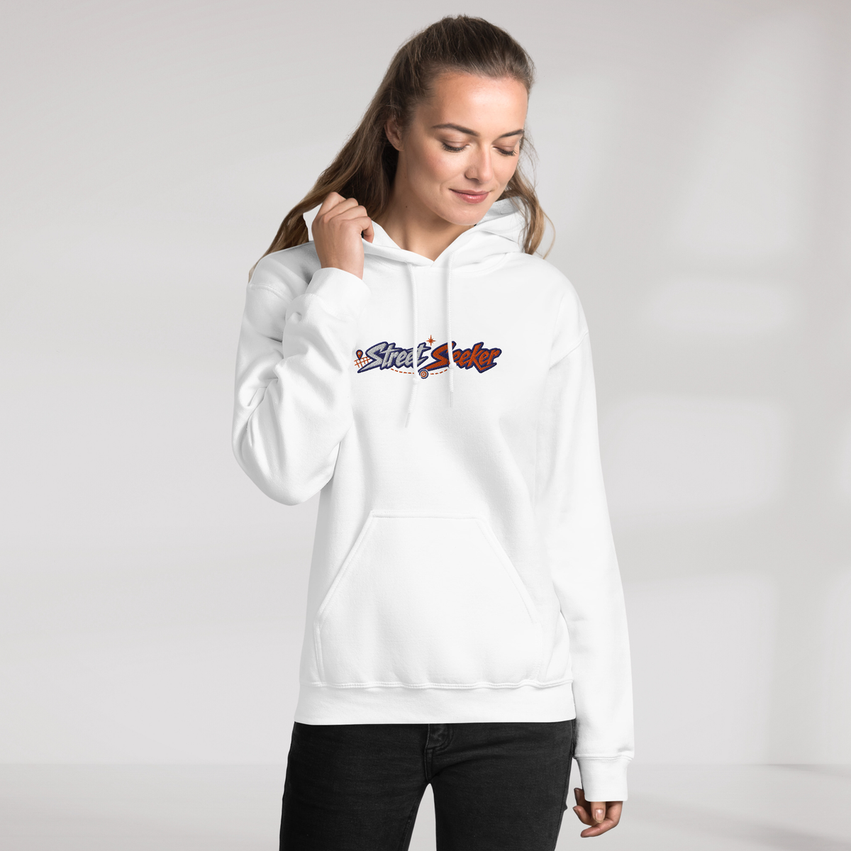 Street Seeker Hoodie Retro – Farbe Weiß – Ansicht 8