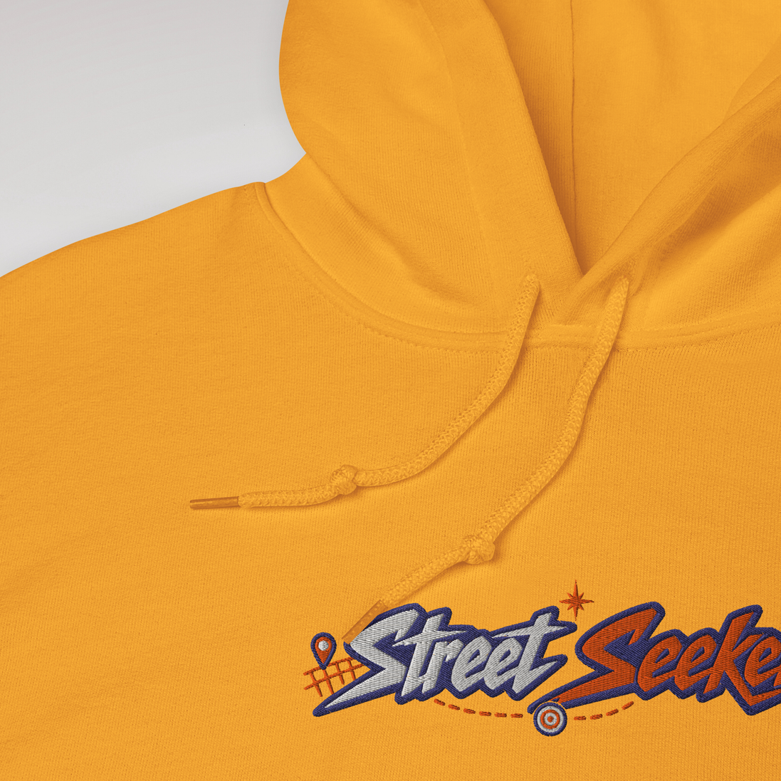 Street Seeker Hoodie Retro – Farbe Gold – Ansicht 3