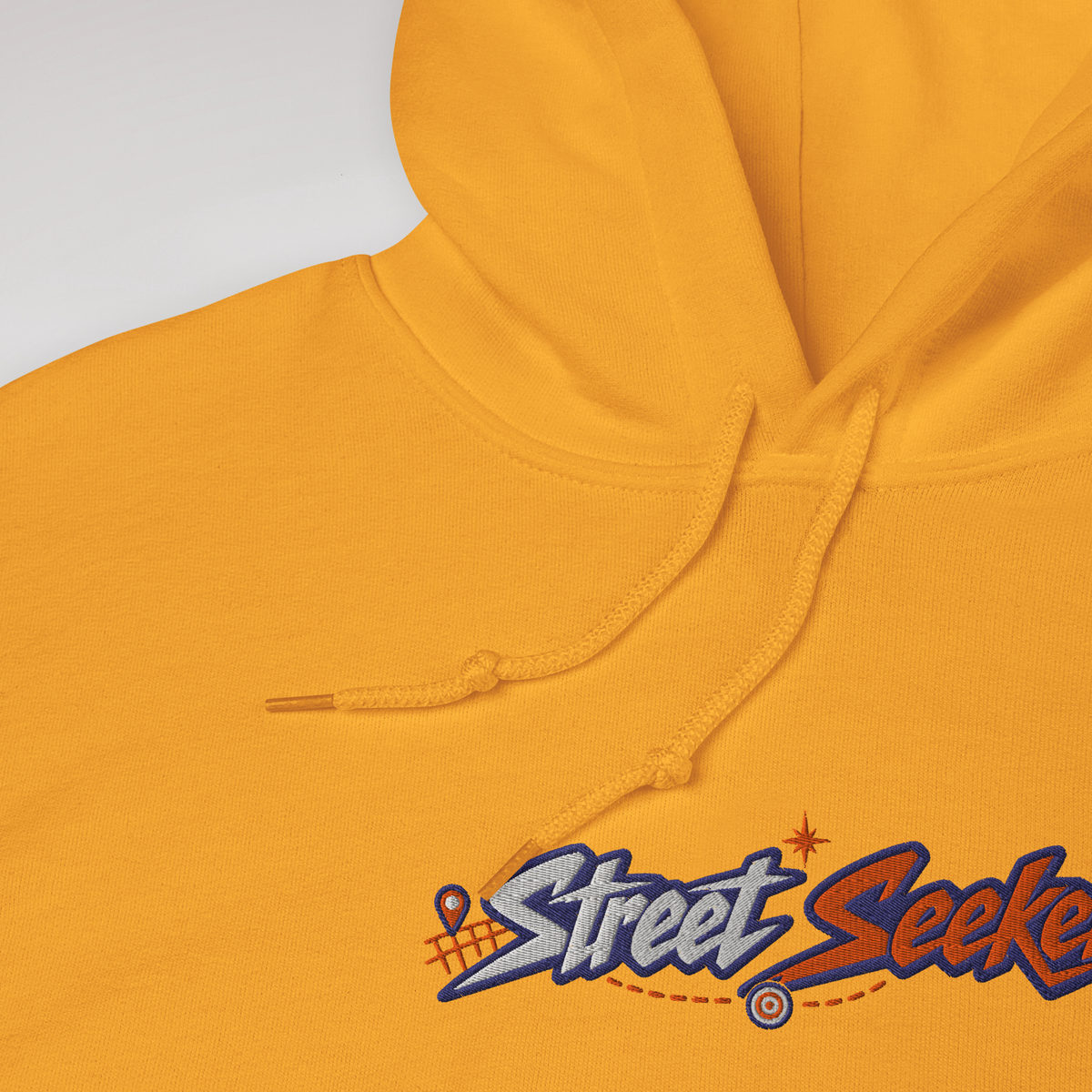 Street Seeker Hoodie Retro – Farbe Gold – Ansicht 3