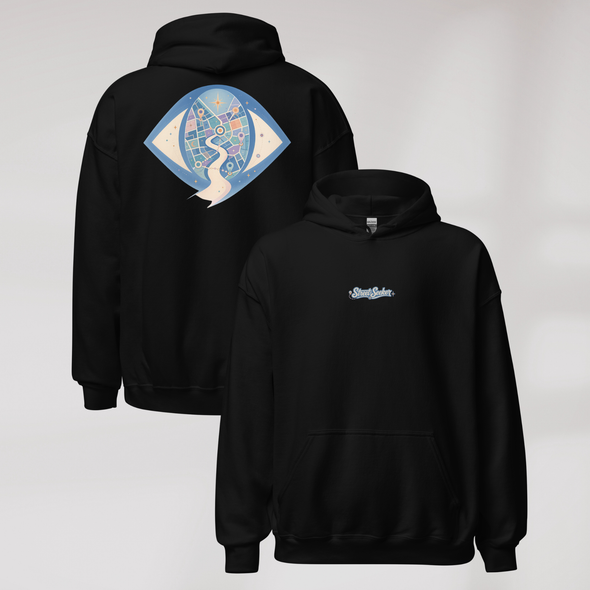 Street Seeker Hoodie Soft Blau ver. – Farbe Schwarz – Ansicht 1
