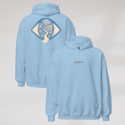Street Seeker Hoodie Soft Blau ver. – Farbe Hellblau – Ansicht 1