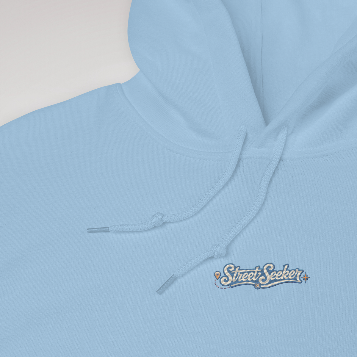 Street Seeker Hoodie Soft Blau ver. – Farbe Hellblau – Ansicht 2