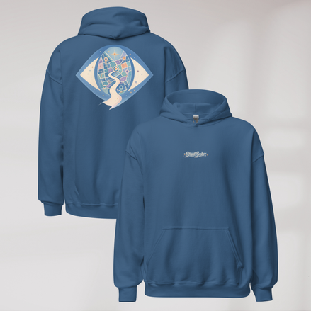 Street Seeker Hoodie Soft Blau ver. – Farbe Indigoblau – Ansicht 1