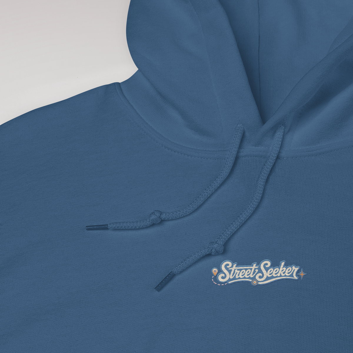 Street Seeker Hoodie Soft Blau ver. – Farbe Indigoblau – Ansicht 2