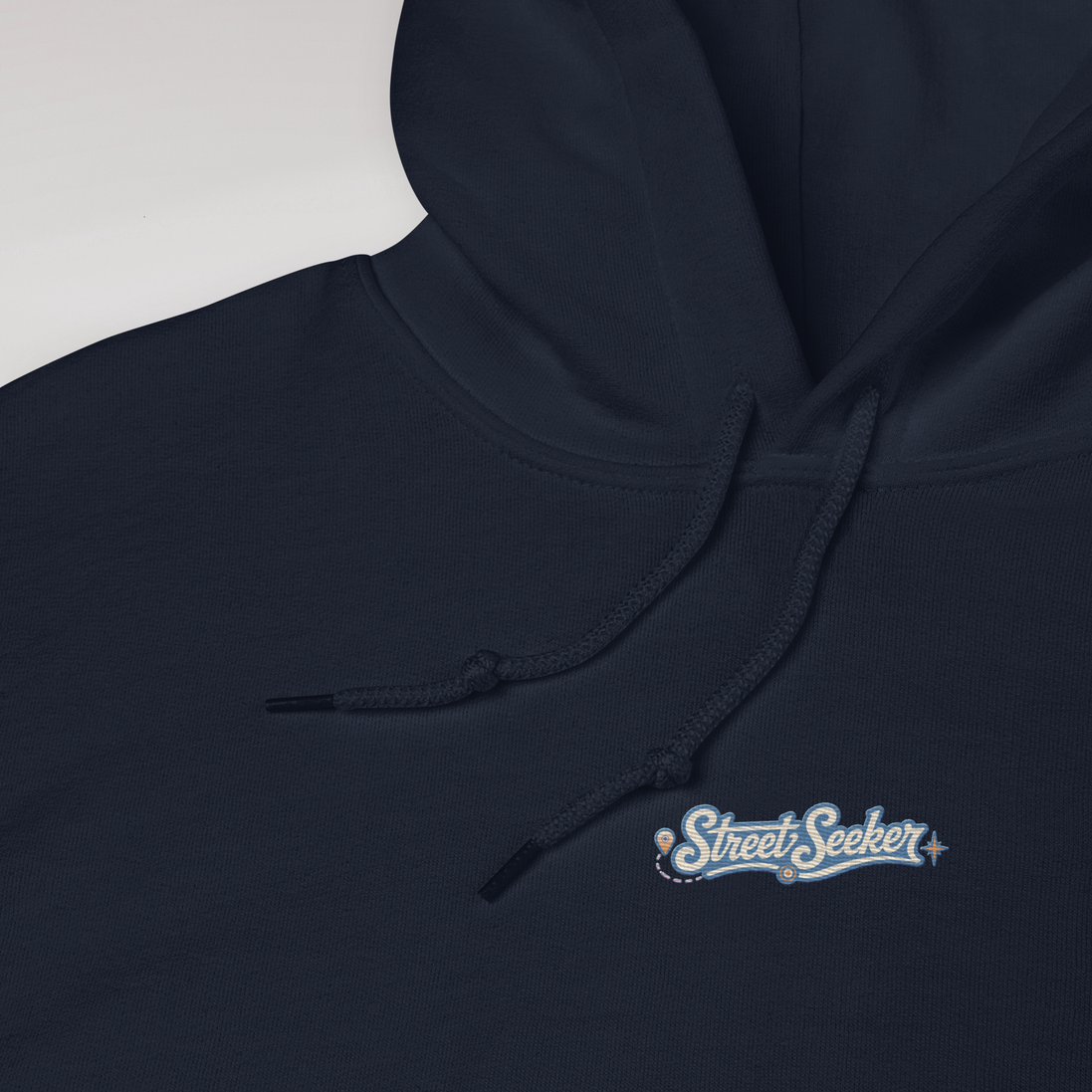 Street Seeker Hoodie Soft Blau ver. – Farbe Navy – Ansicht 2