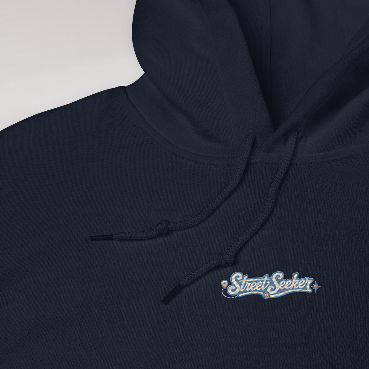 Street Seeker Hoodie Soft Blau ver. – Farbe Navy – Ansicht 2
