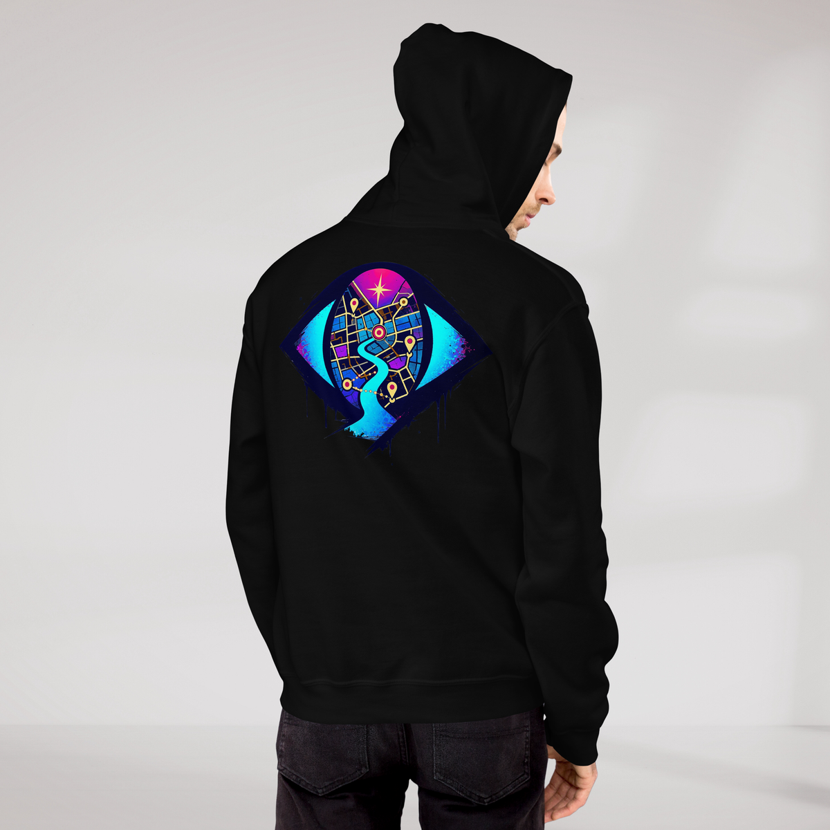 Street Seeker Hoodie Vibrant – Farbe Schwarz – Ansicht 8
