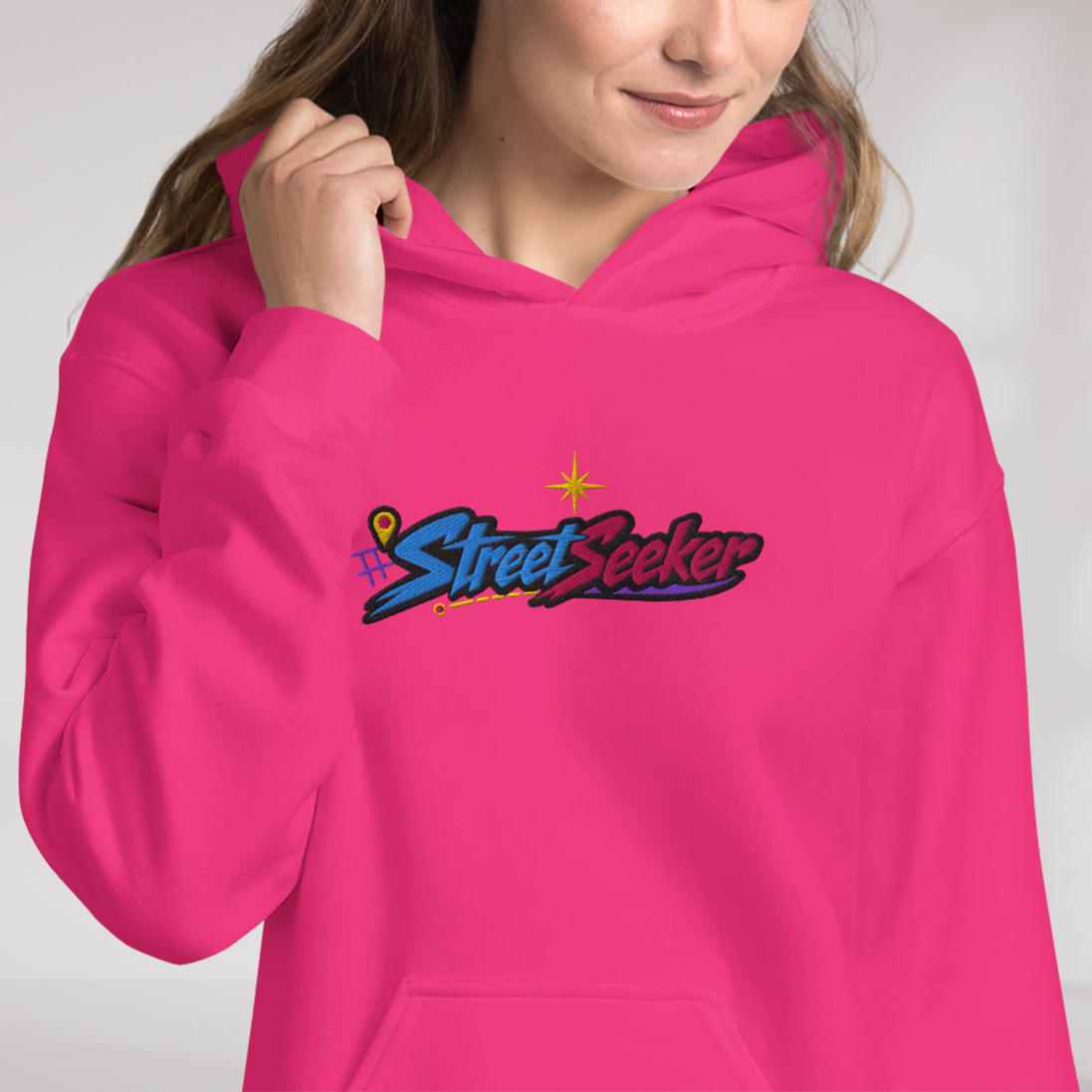 Street Seeker Hoodie Vibrant – Farbe Helikonie – Ansicht 1