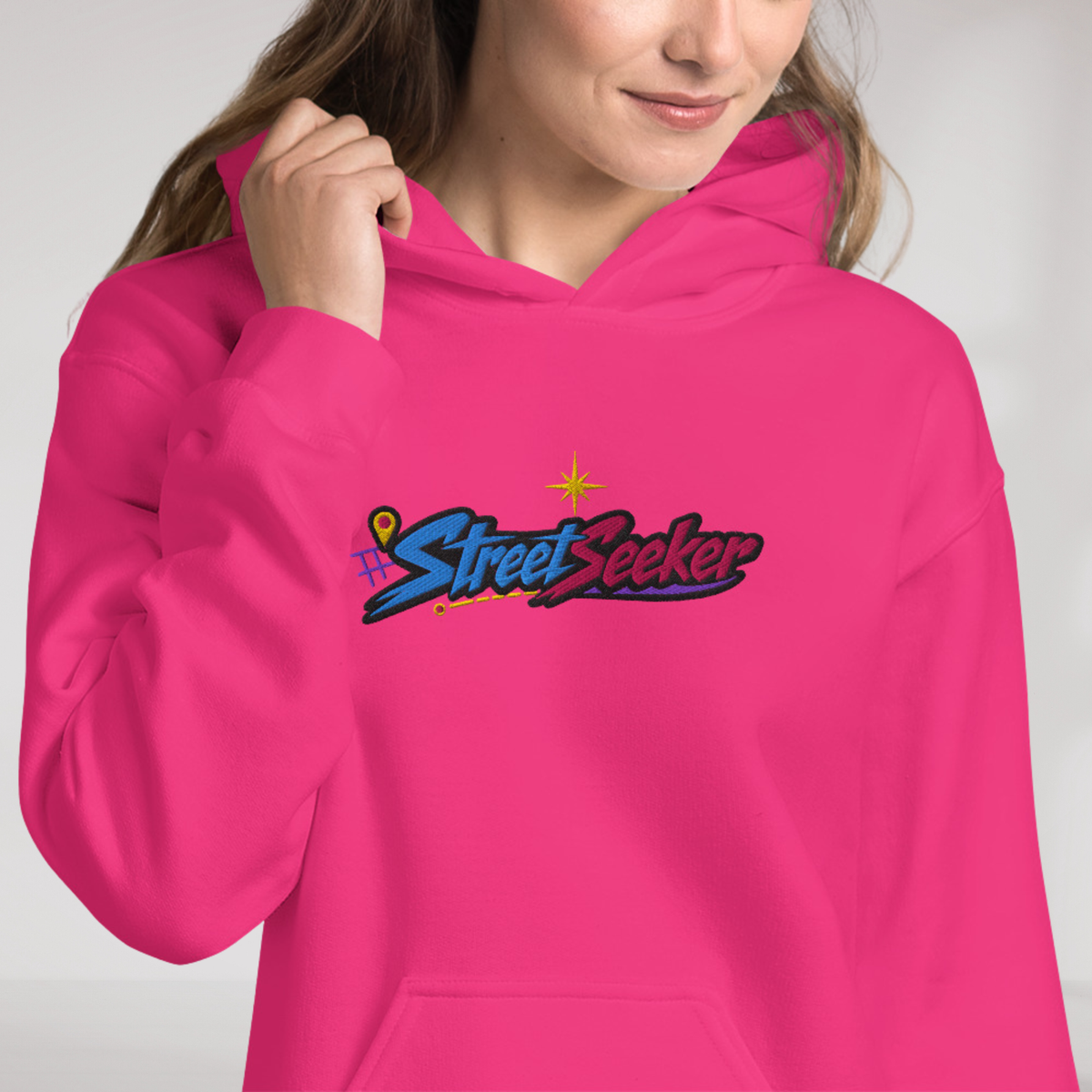 Street Seeker Hoodie Vibrant – Farbe Helikonie – Ansicht 1