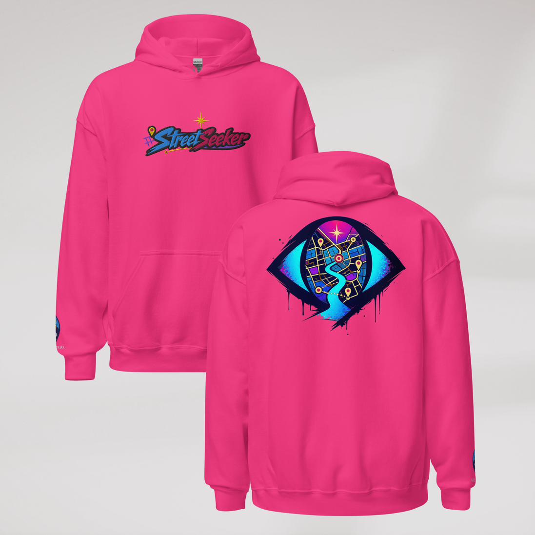 Street Seeker Hoodie Vibrant – Farbe Helikonie – Ansicht 2