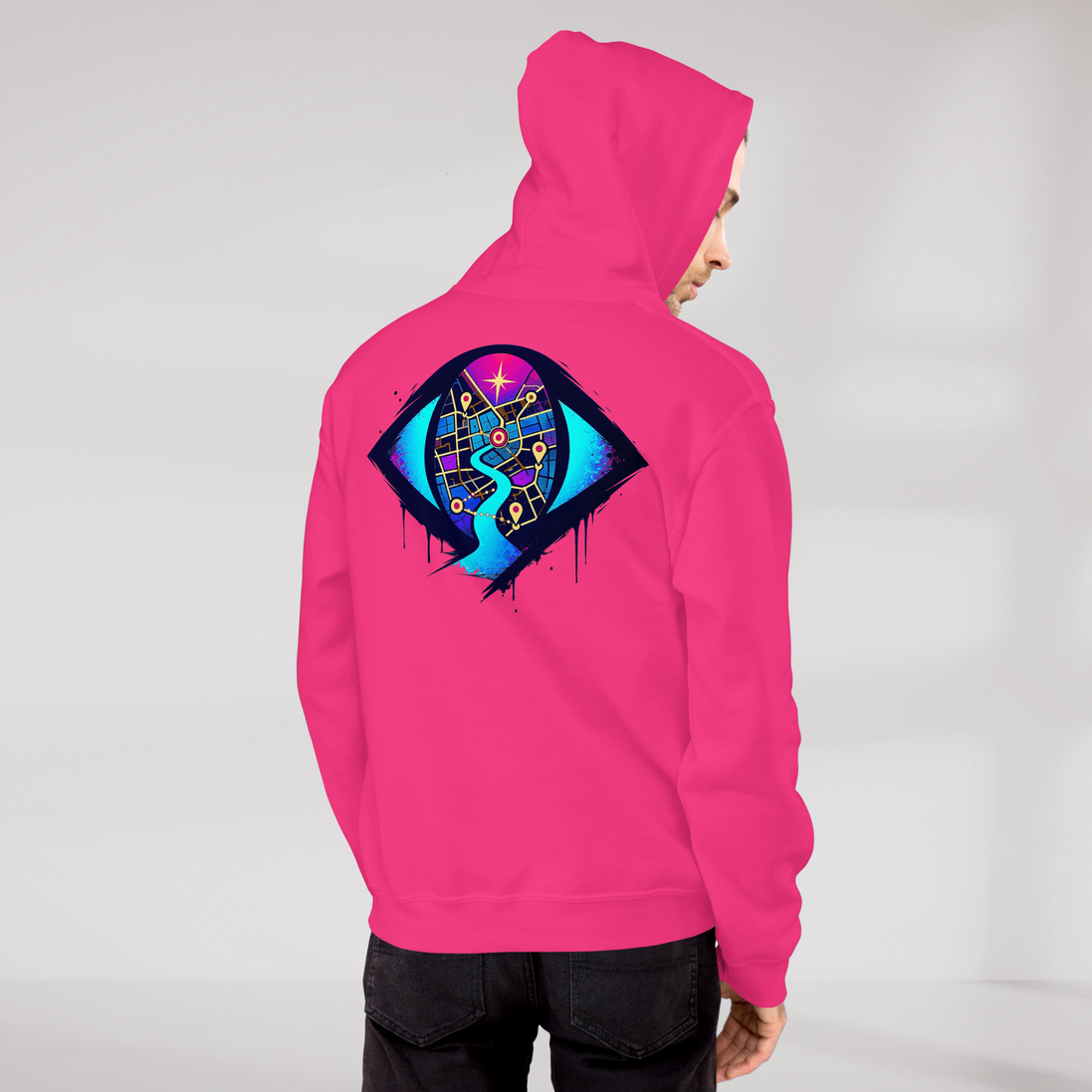 Street Seeker Hoodie Vibrant – Farbe Helikonie – Ansicht 8
