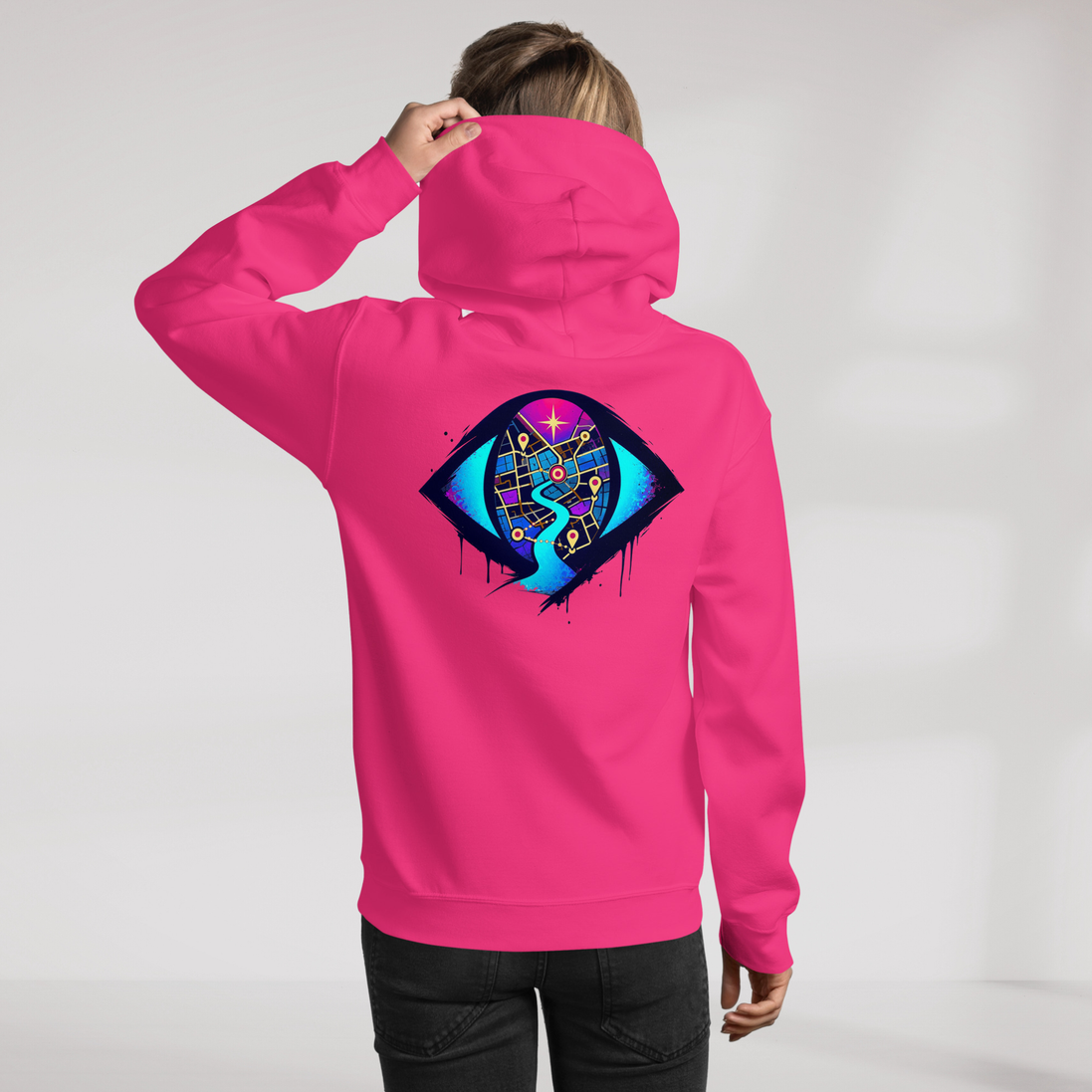 Street Seeker Hoodie Vibrant – Farbe Helikonie – Ansicht 9