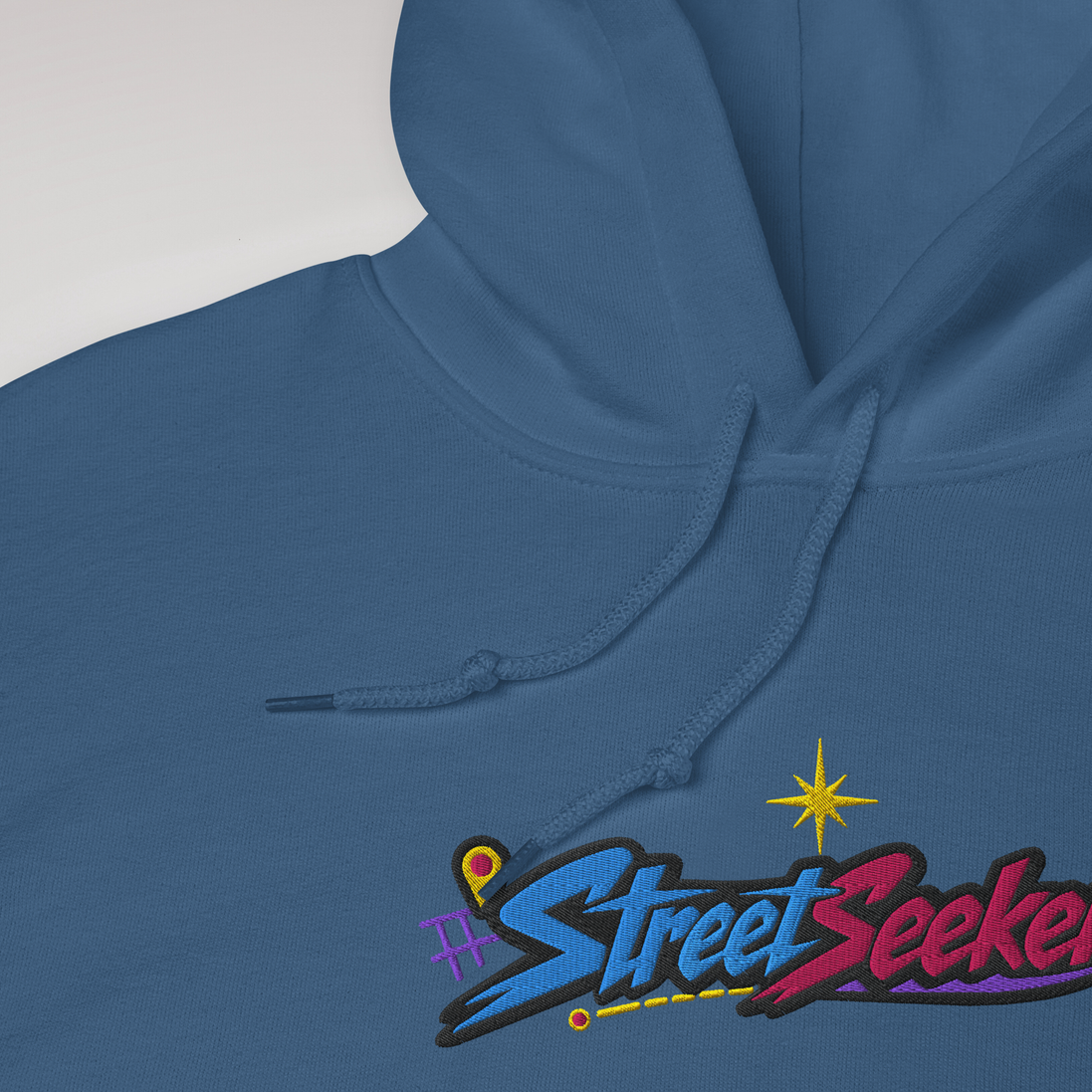 Street Seeker Hoodie Vibrant – Farbe Indigoblau – Ansicht 3