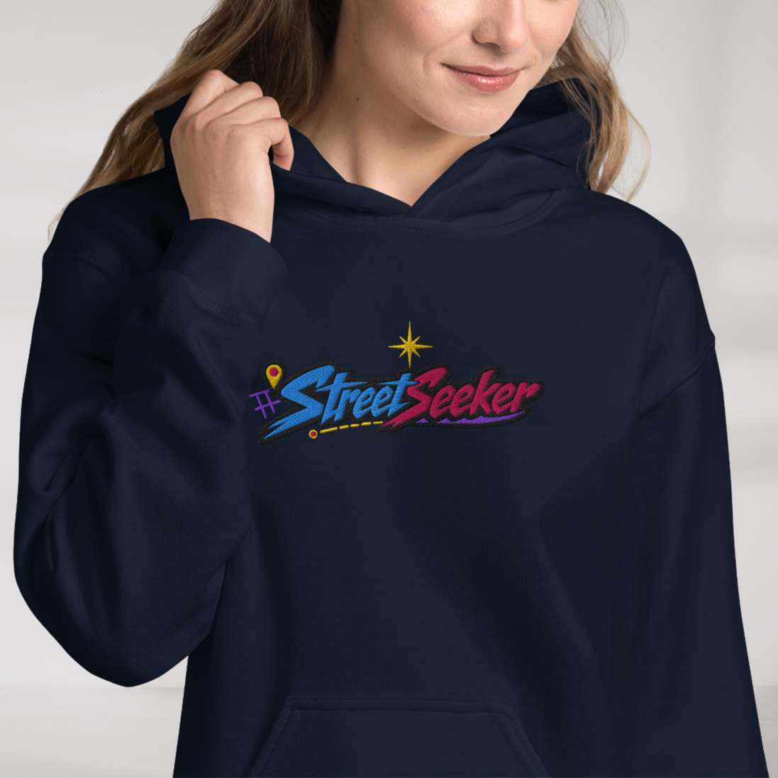 Street Seeker Hoodie Vibrant – Farbe Navy – Ansicht 5