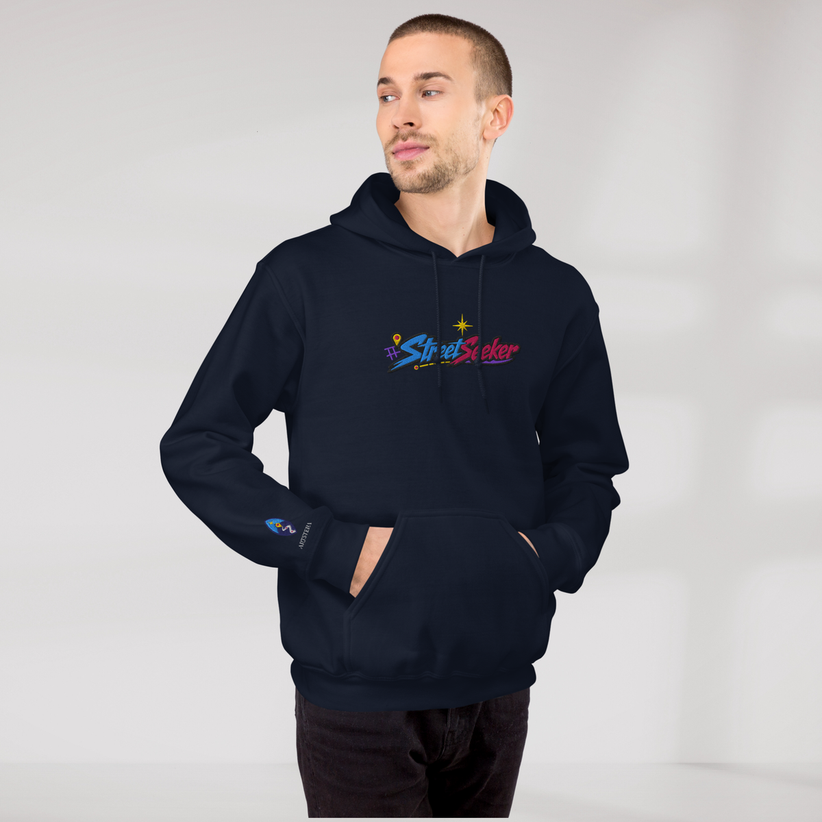 Street Seeker Hoodie Vibrant – Farbe Navy – Ansicht 7