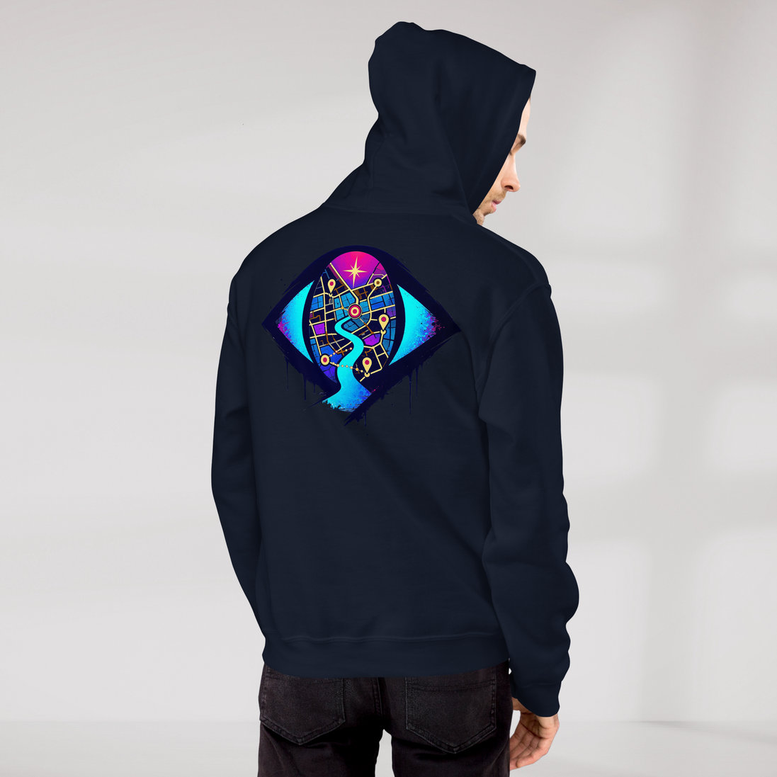 Street Seeker Hoodie Vibrant – Farbe Navy – Ansicht 8