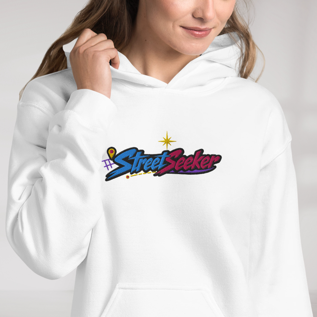 Street Seeker Hoodie Vibrant – Farbe Weiß – Ansicht 7