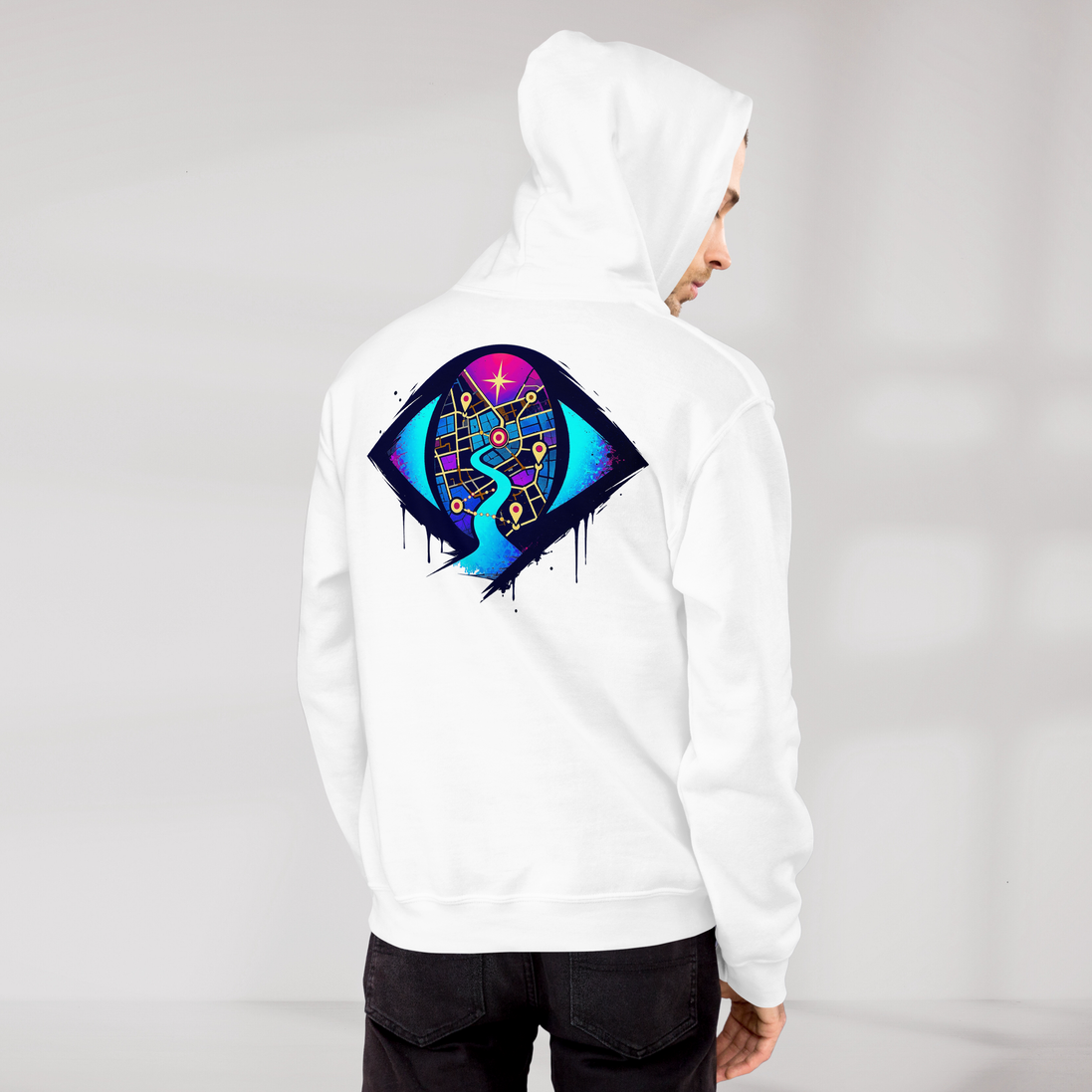 Street Seeker Hoodie Vibrant – Farbe Weiß – Ansicht 8