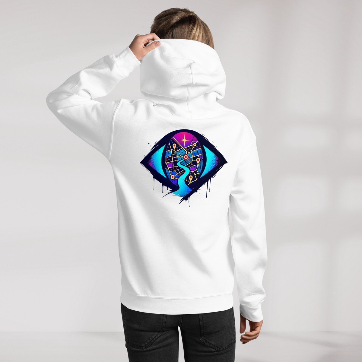Street Seeker Hoodie Vibrant – Farbe Weiß – Ansicht 9