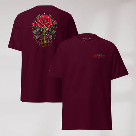 Bloom Guardian T-Shirt Retro – Farbe Kastanienbraun – Ansicht 1