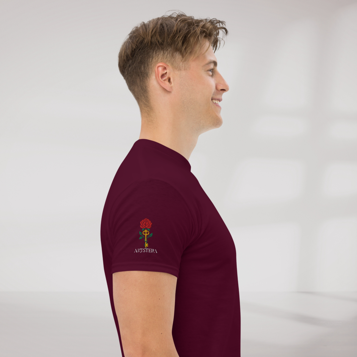 Bloom Guardian T-Shirt Retro – Farbe Kastanienbraun – Ansicht 4