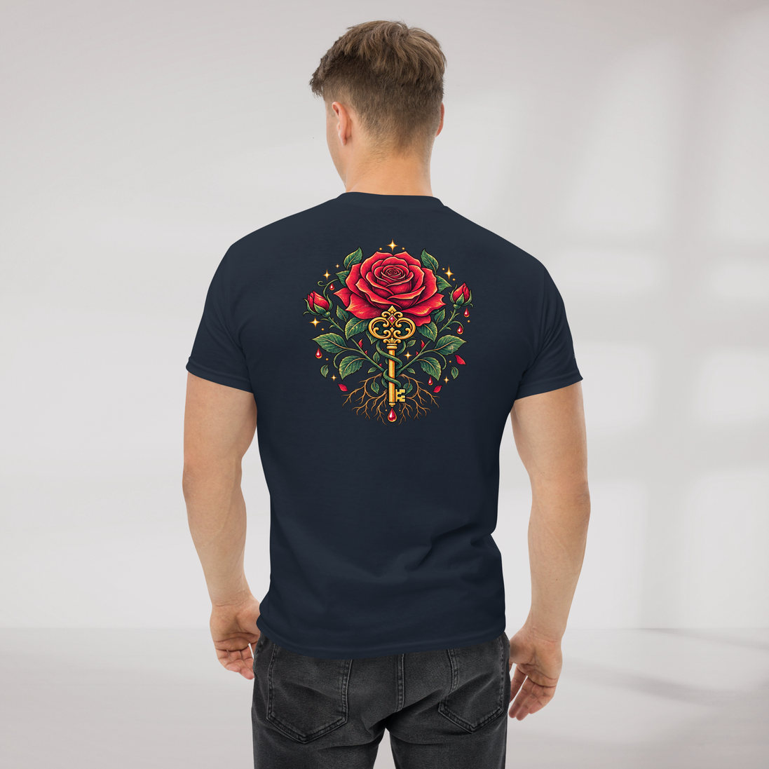 Bloom Guardian T-Shirt Retro – Farbe Navy – Ansicht 6