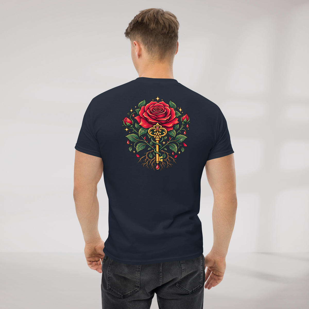Bloom Guardian T-Shirt Retro – Farbe Navy – Ansicht 6