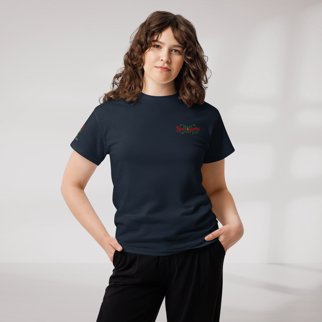 Bloom Guardian T-Shirt Retro – Farbe Navy – Ansicht 7