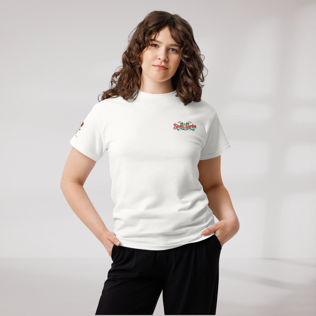 Bloom Guardian T-Shirt Retro – Farbe Weiß – Ansicht 7