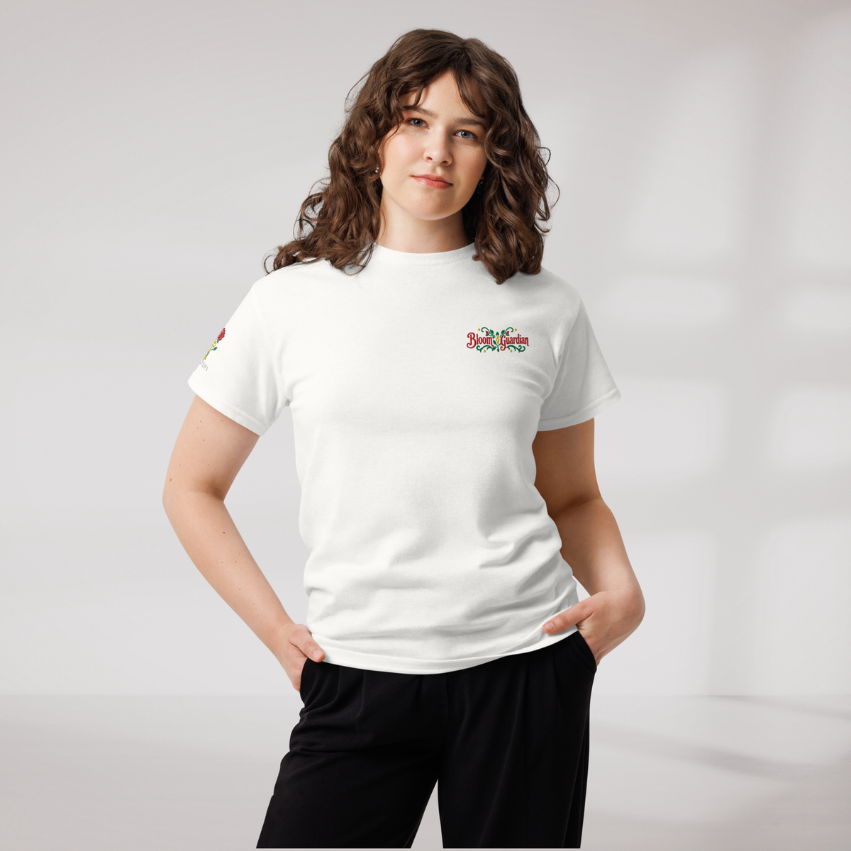 Bloom Guardian T-Shirt Retro – Farbe Weiß – Ansicht 7