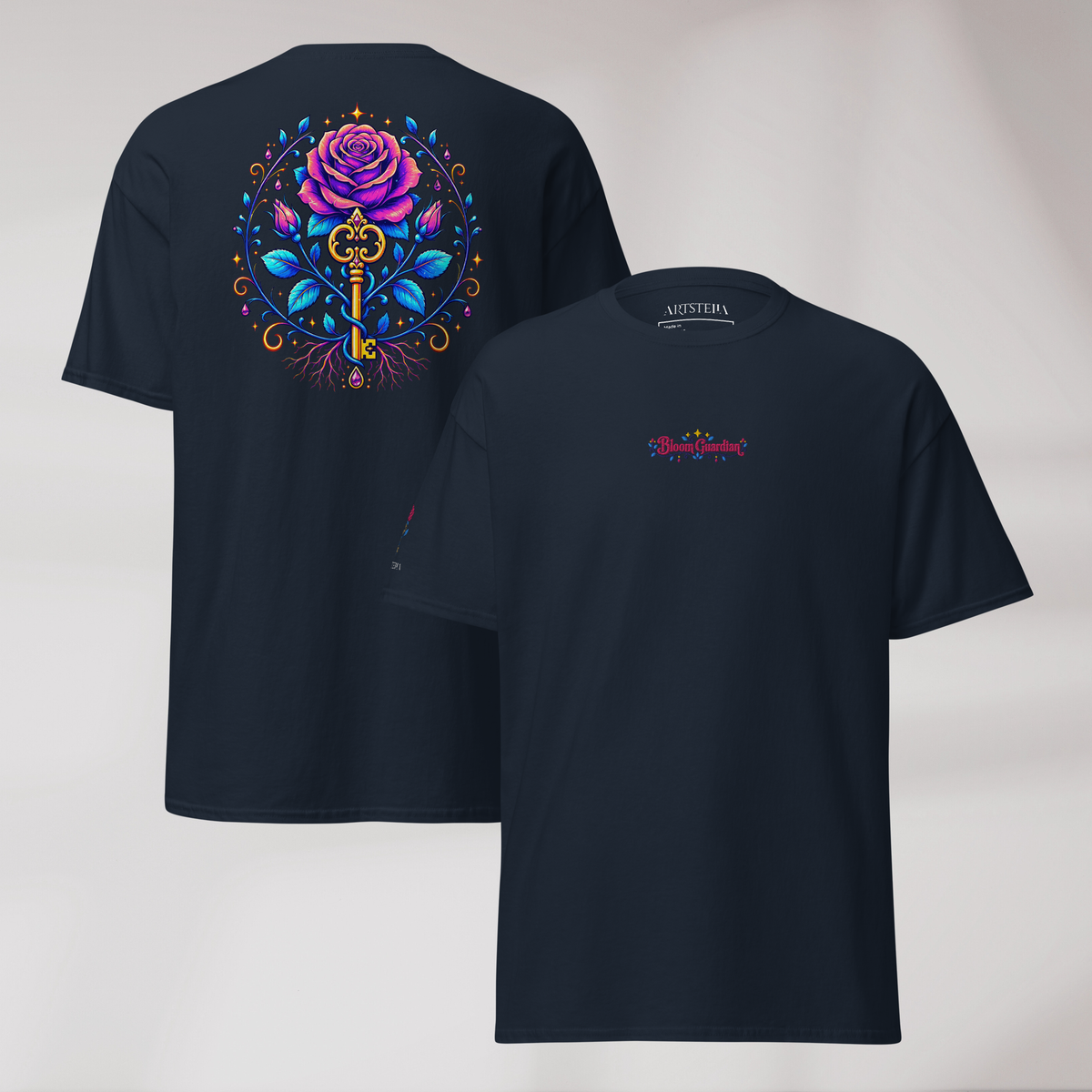 Bloom Guardian T-Shirt Vibrant – Farbe Navy – Ansicht 1