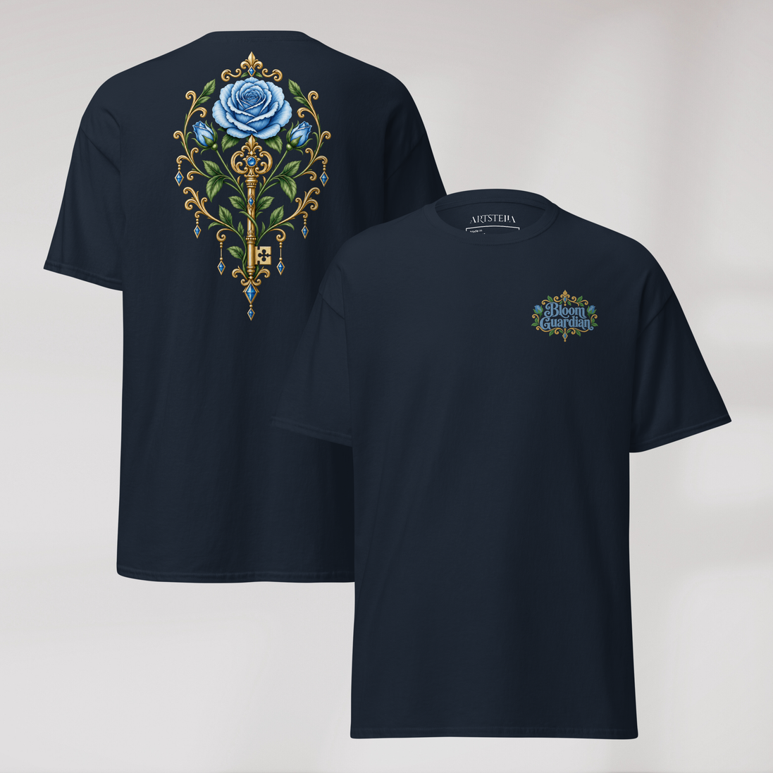 Bloom Guardian T-Shirt Soft (M) – Farbe Navy – Ansicht 1