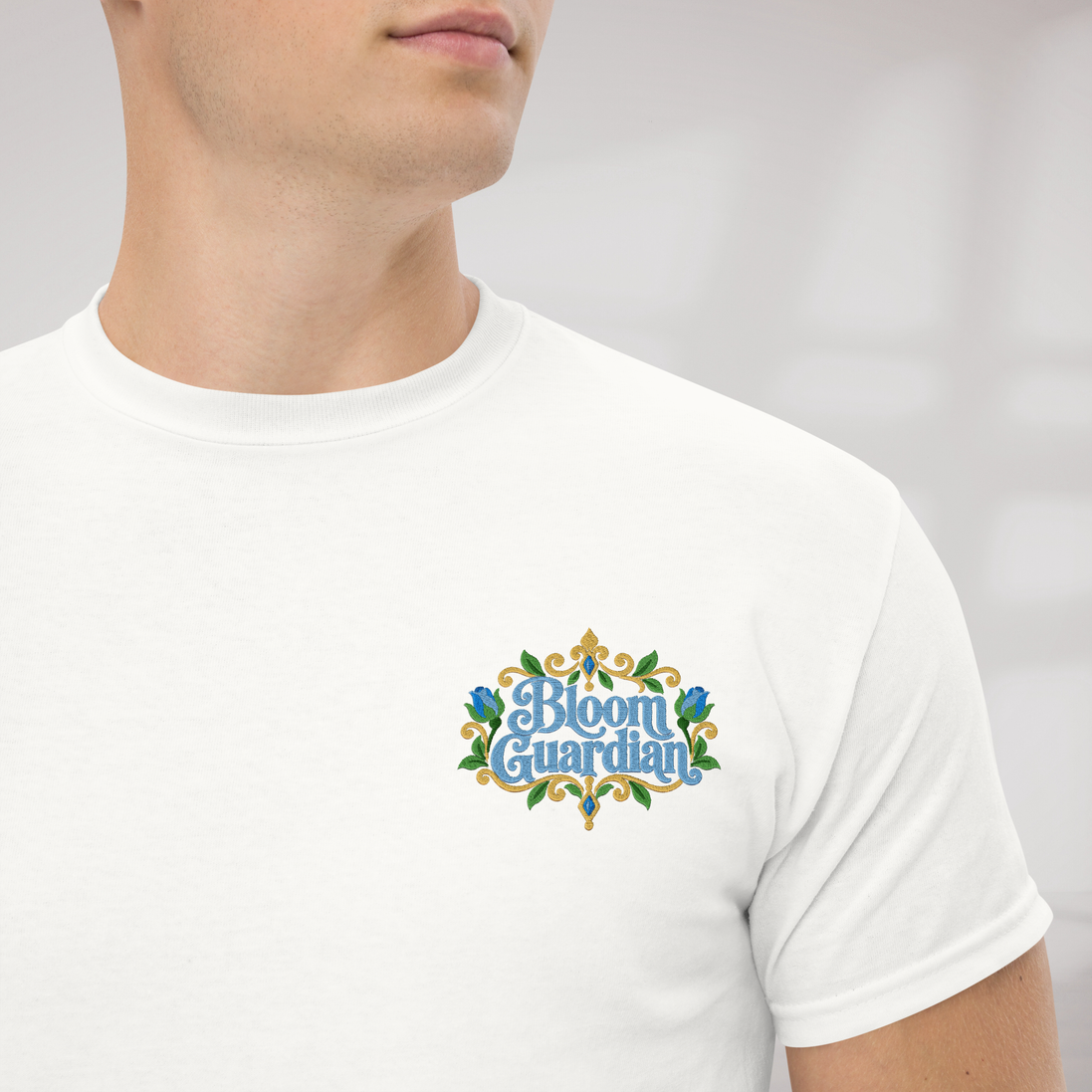 Bloom Guardian T-Shirt Soft (M) – Farbe Weiß – Ansicht 2