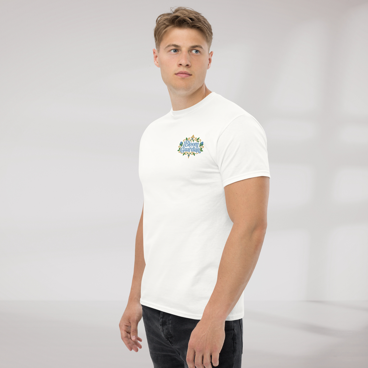 Bloom Guardian T-Shirt Soft (M) – Farbe Weiß – Ansicht 3