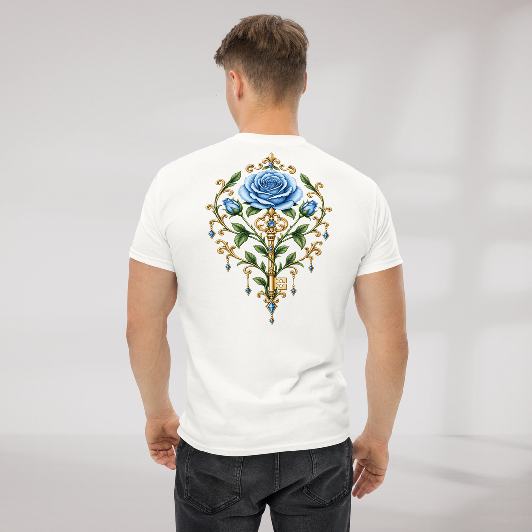 Bloom Guardian T-Shirt Soft (M) – Farbe Weiß – Ansicht 4