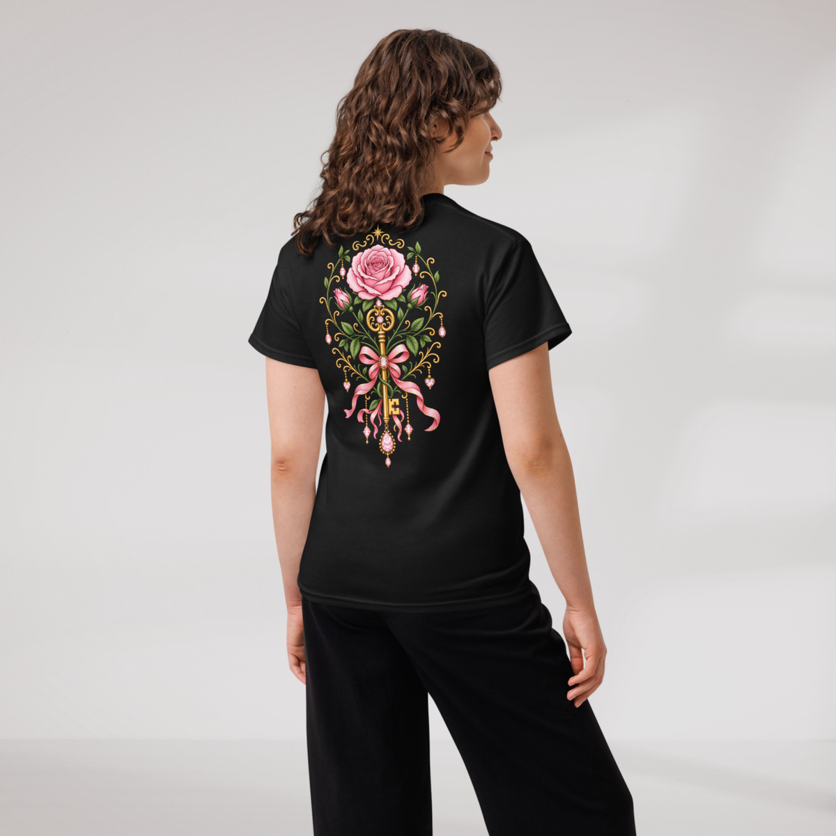 Bloom Guardian T-Shirt Soft (F) – Farbe Schwarz – Ansicht 1